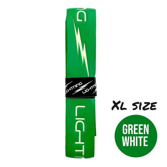 LIGHTNING EMBOSSED HURLING GRIP  XL GREEN/WHITE