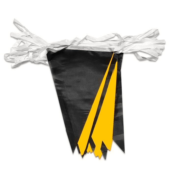 BUNTING - 10 metre BLACK / AMBER