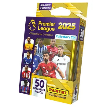 PREMIER LEAGUE 2025 OFFICIAL STICKER COLLECTION - COLLECTORS' TIN