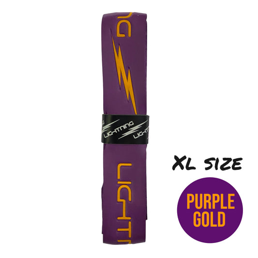 LIGHTNING EMBOSSED HURLING GRIP  XL PURPLE/GOLD