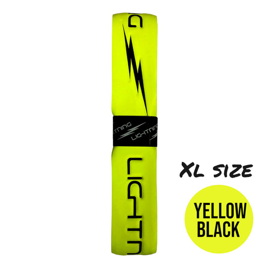 LIGHTNING EMBOSSED HURLING GRIP  XL YELLOW/BLACK