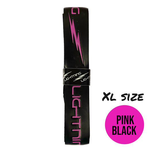 LIGHTNING EMBOSSED HURLING GRIP  XL BLACK/PINK