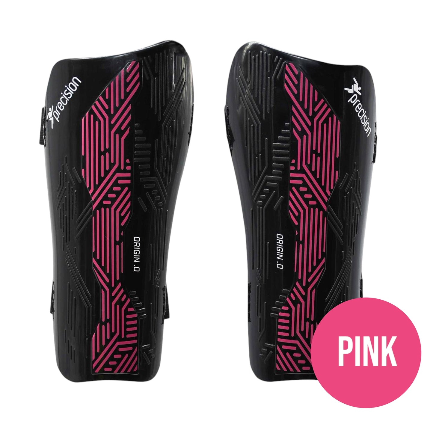 PRECISION ORIGIN.0 SHINGUARDS - BLACK/PINK