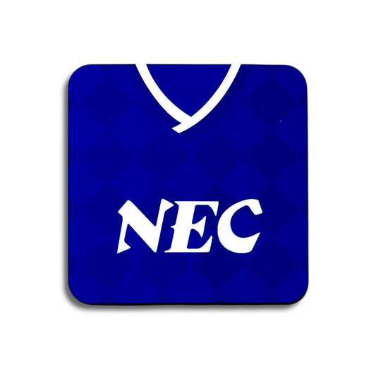 RETRO JERSEY COASTER - Everton NEC home