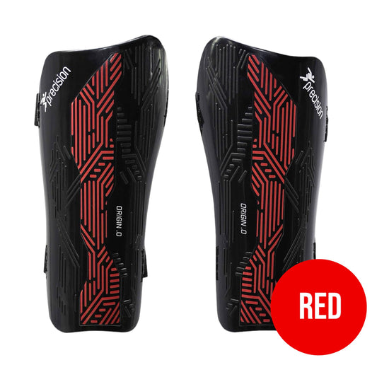 PRECISION ORIGIN.0 SHINGUARDS - BLACK/RED