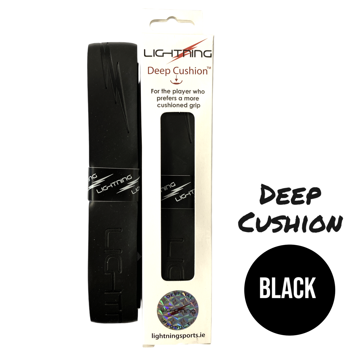 LIGHTNING DEEP CUSHION XL GRIP - BLACK