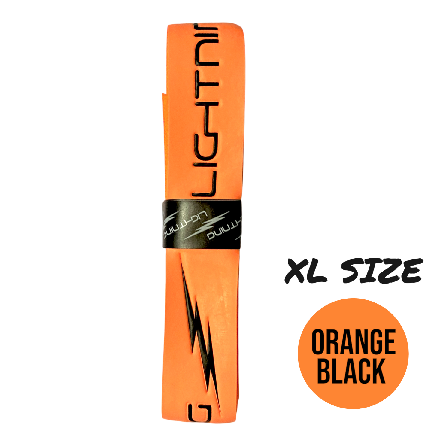 LIGHTNING EMBOSSED HURLING GRIP  XL ORANGE/BLACK