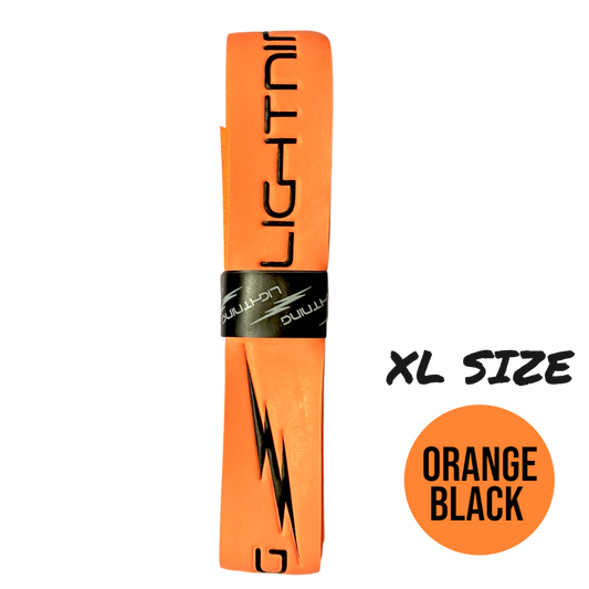 LIGHTNING EMBOSSED HURLING GRIP  XL ORANGE/BLACK