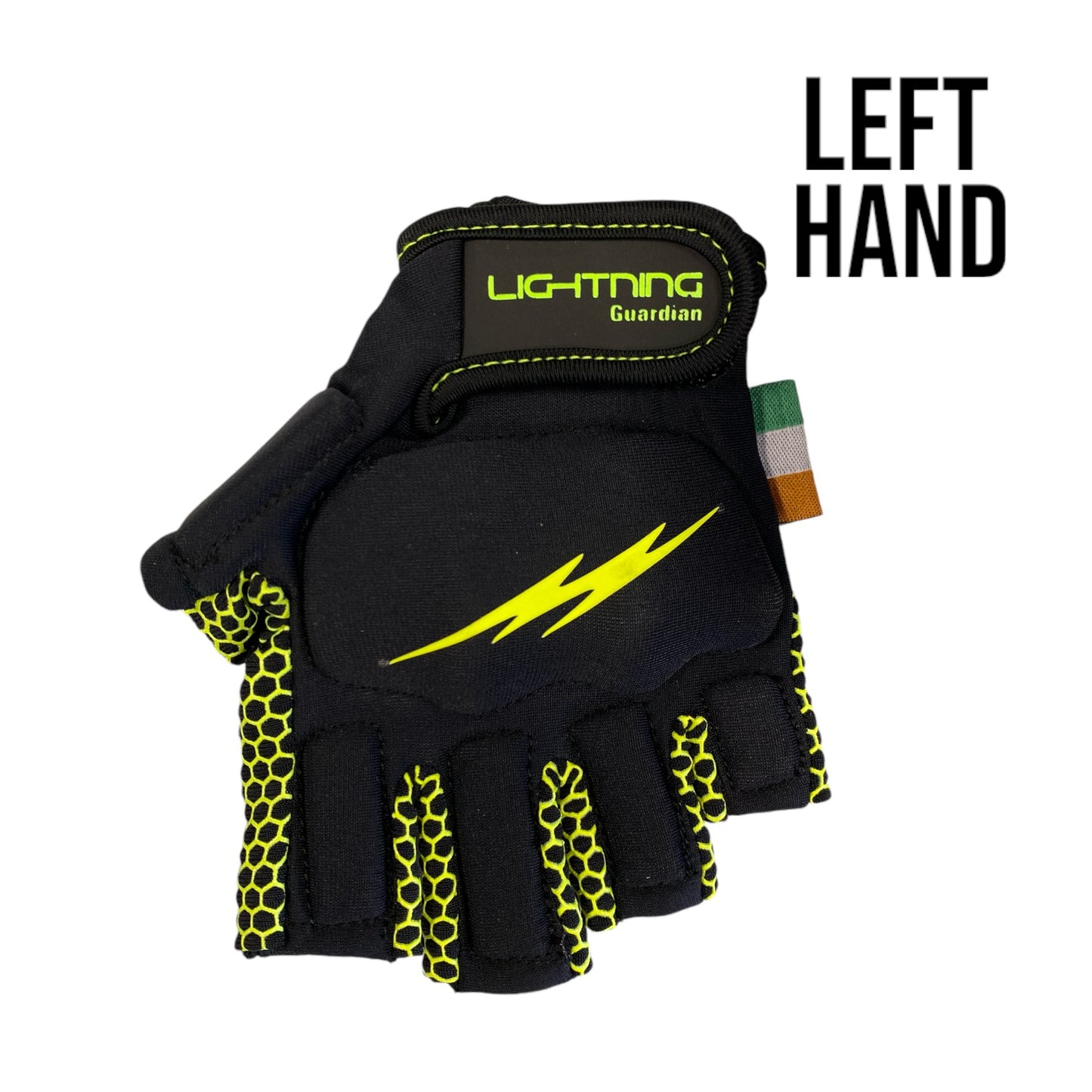 LIGHTNING GUARDIAN HURLING GLOVE - LEFT HAND (BLACK/YELLOW)