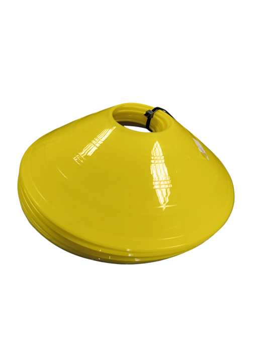 SET OF 10 SAUCER CONES - YELLOW