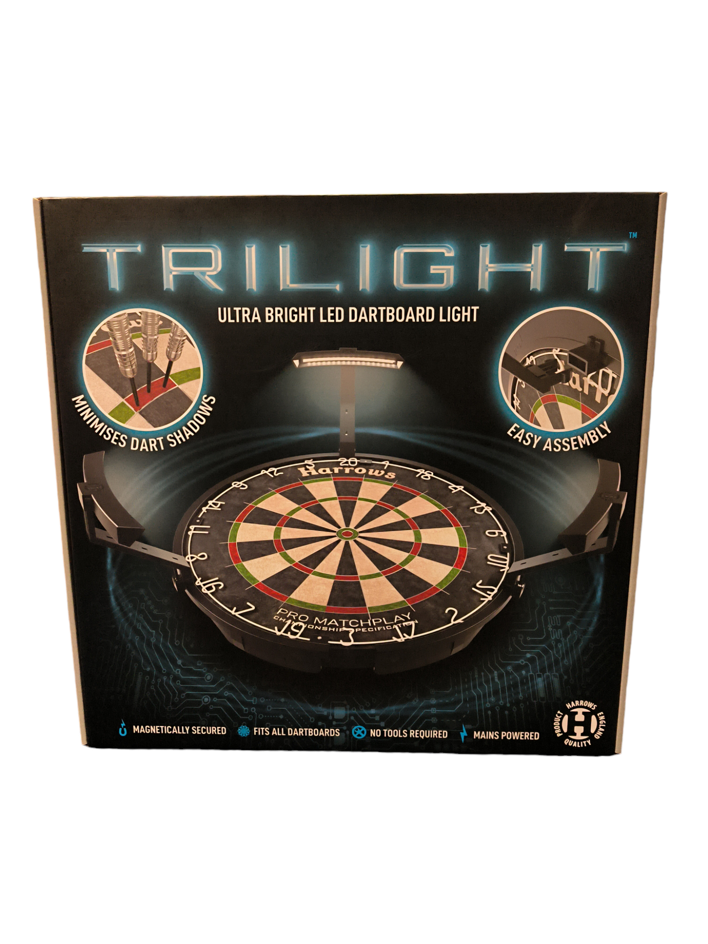 HARROWS TRILIGHT DARTBOARD LIGHT