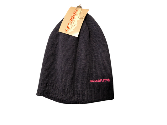 RIDGE 53 BEANIE HAT - NAVY/PINK