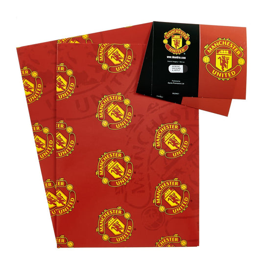 MAN UTD GIFT WRAP SET