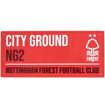 NOTTINGHAM FOREST STREET SIGN