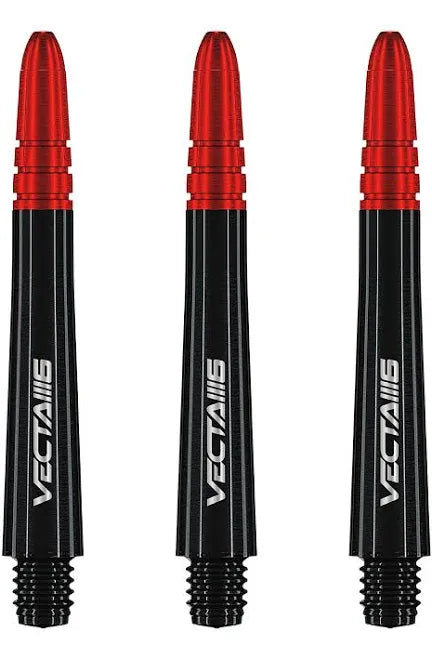 WINMAU VECTA BLADE SHAFTS- .207 BLACK/RED (MEDIUM)