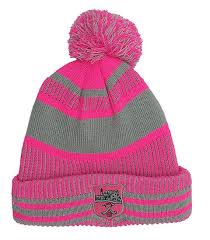 TIPPERARY 1C GAA BOBBLE HAT - PINK/GREY