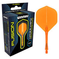 WINMAU FUSION INTEGRATED FLIGHT/SHAFT - ORANGE (SHORT)