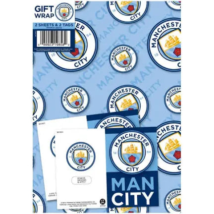 MAN CITY GIFT WRAP SET