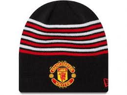 MAN UTD NEW ERA STRIPE BEANIE HAT