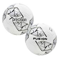 PRECISION FUSION FIFA BASIC TRAINING FOOTBALL SIZE 5 -  SILVER/WHITE