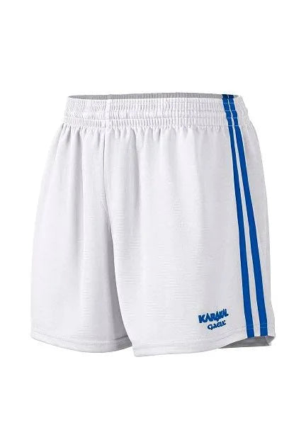 KARAKAL ELITE GAA SHORTS JUNIOR - WHITE/BLUE