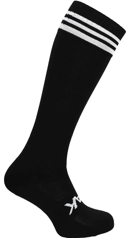 ATAK FOOTBALL SOCKS - BLACK & WHITE 3 STRIPE