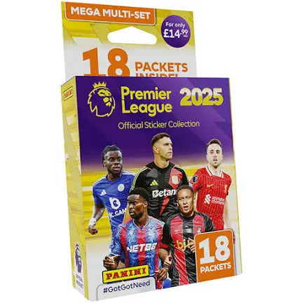 PREMIER LEAGUE 2025 OFFICIAL STICKER COLLECTION - MEGA MULTI SET