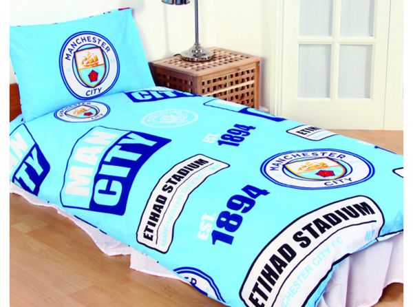 MAN CITY SINGLE DUVET SET