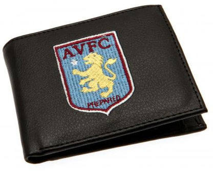 ASTON VILLA BLACK LEATHER WALLET