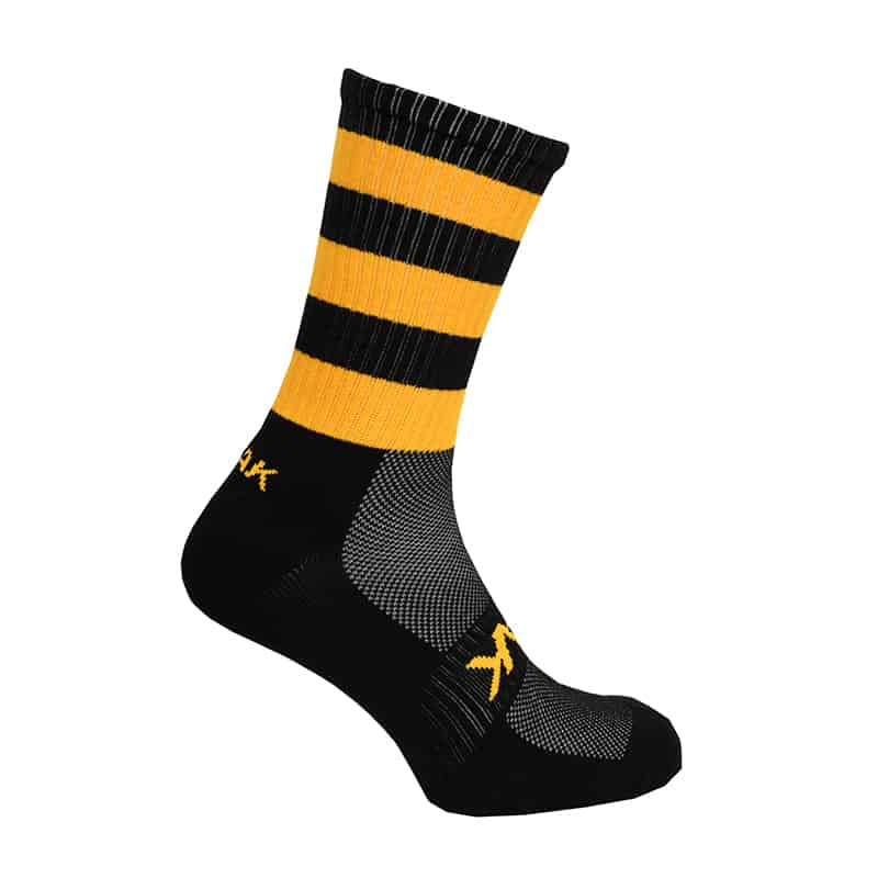 ATAK GAA MIDI SOCKS - BLACK & AMBER